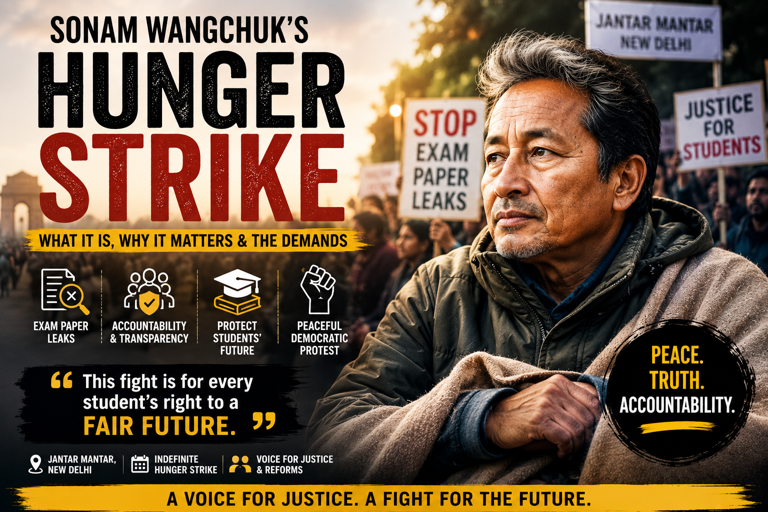 What is Sonam Wangchuk’s Hunger Strike: